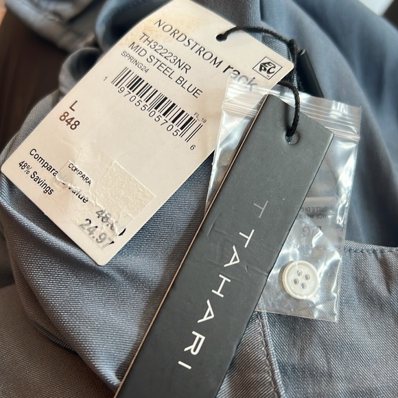 Tahari Steel Blue Sleeveless Blouse NWT - Picture 10 of 10